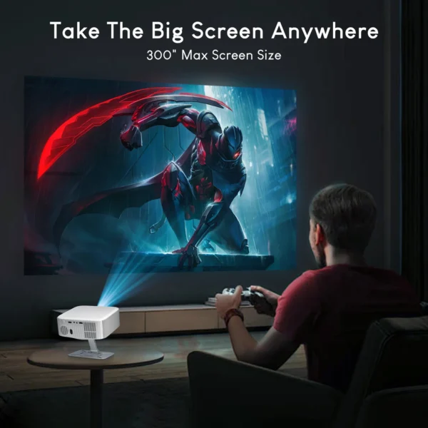 Salange 1080P Projector 4K Video Supported Android 13.0 OS Auto Keystone Electric Focus 300 Inches Big Screen Bluetooth 5.2 - Image 5