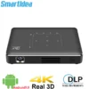 Smartldea Mini 4K 3D projector android 9.0 Dual 2.4G 5G wifi BT4.1 smart proyector full hd 1080p video game Beamer SBS TNB 3D