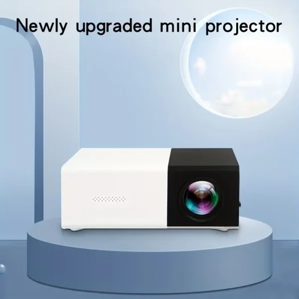 Supports HDMI, USB connection and uses high-definition projector YG300 home theater grade non occupying projector - Image 5