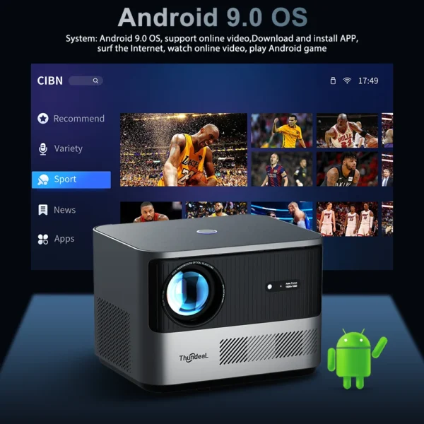 ThundeaL TDA6 Full HD Projector 1080P 2K 4K Video Home Theater Auto Focus 5G WiFi Android Projector TDA6W 3D Portable Proyector - Image 2