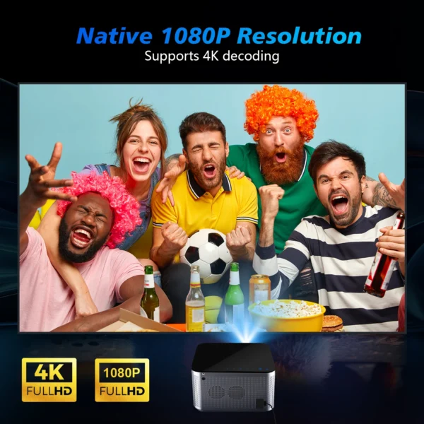 Magcubic Android 11 4K Smart Projector 580ANSI 1920*1080P Full HD Wifi6 BT5.0 Allwinner H713 Voice Control Home Cinema Theater - Image 2
